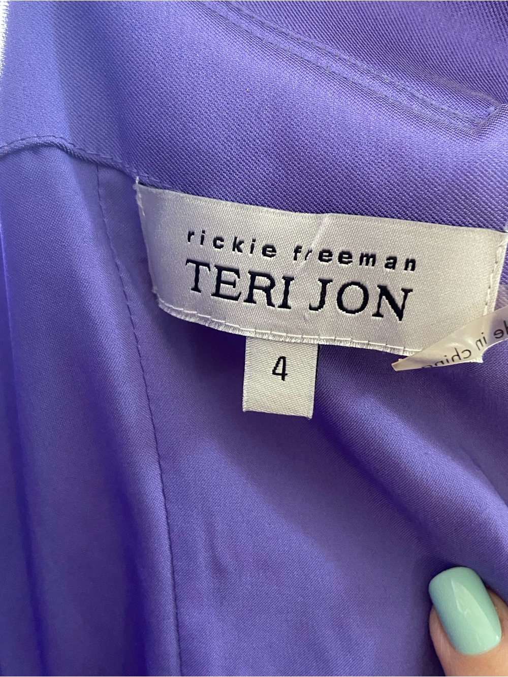 Teri Jon  Lavender/Periwinkle Evening Gown - Picture 3 of 17